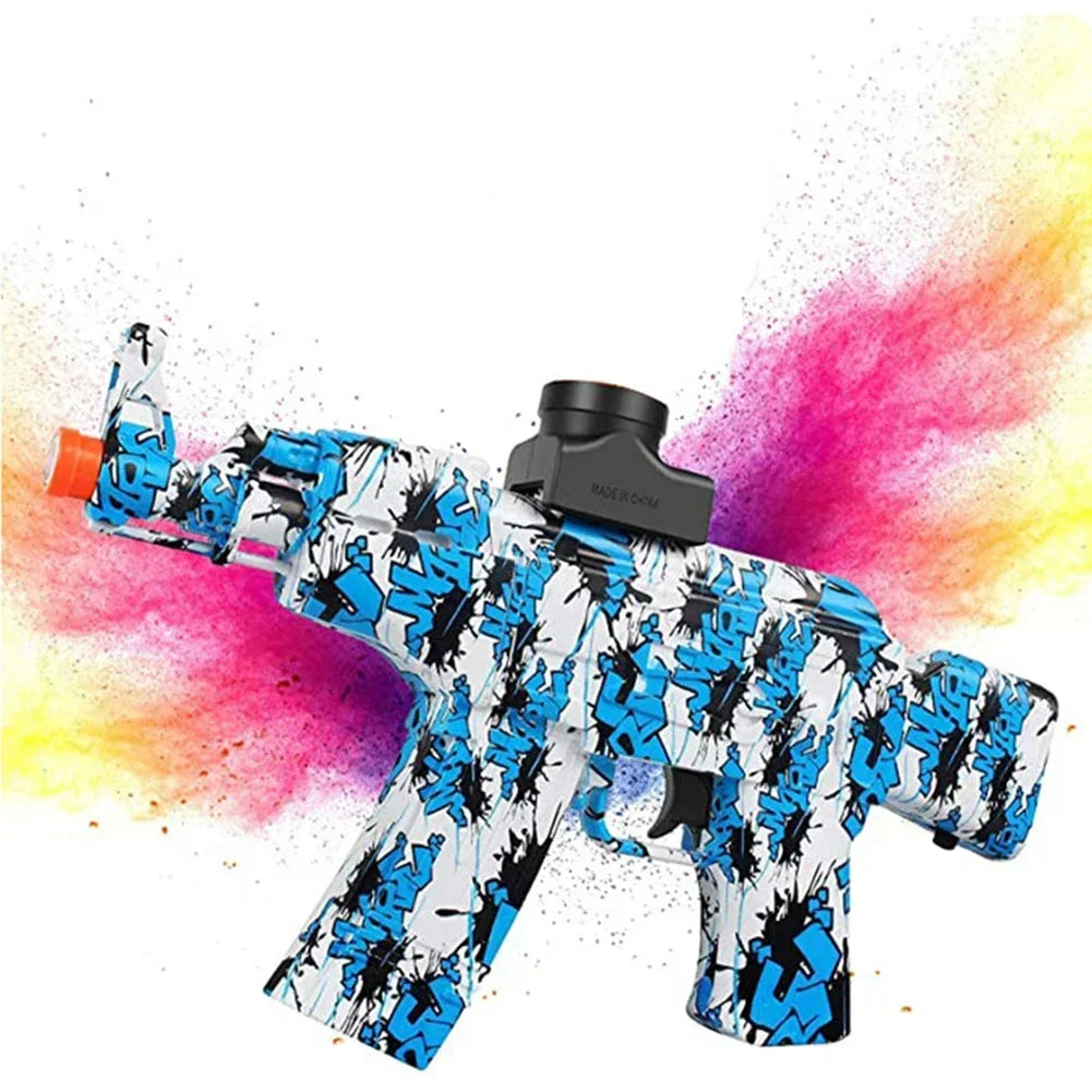 AK47 Electric Splatter Gel Ball with 20000 Blaster Water Beads for Outdoor Activities Shooting Team Game Toy Gifts for Teens