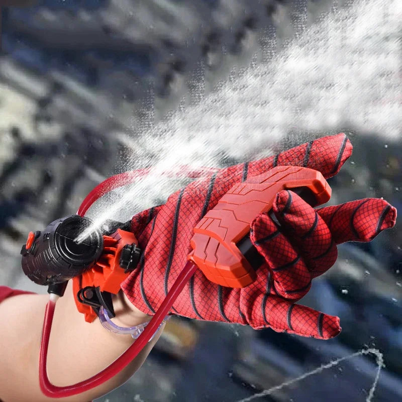 Anime Figure Toy Wrist Launcher Water Gun Spider-man Cosplay Glove Launcher Children's Water Toys Halloween Funny  Boys Gift