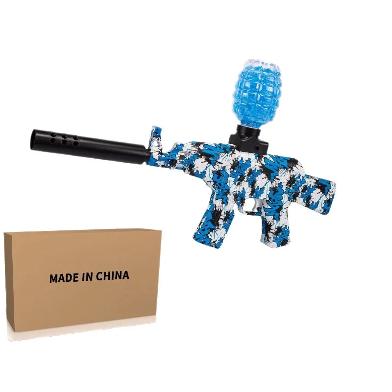 AK47 Electric Splatter Gel Ball with 20000 Blaster Water Beads for Outdoor Activities Shooting Team Game Toy Gifts for Teens