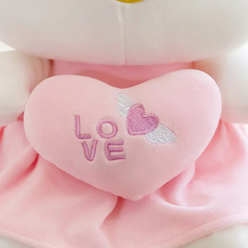23cm Sanrio KT Cat Plush Toys Pillow Kawaii Anime KT Cat Plush Doll Soft Stuffed Cartoon Cute Pink Doll Birthday Gift For Girls