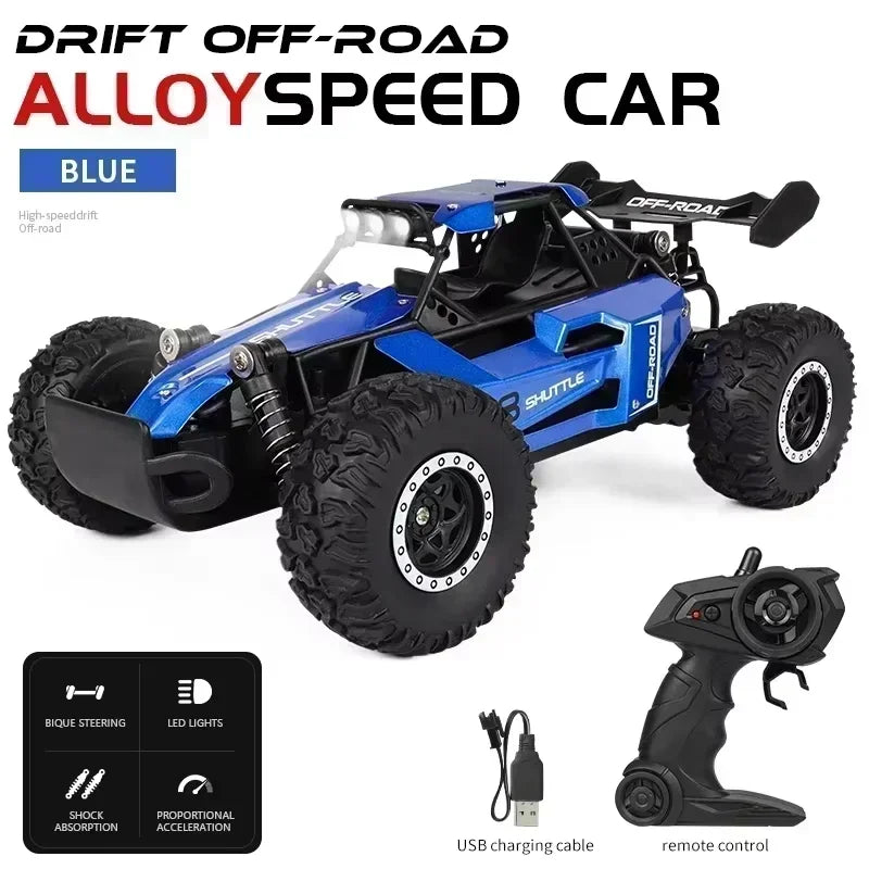 2025 New RC Car 1:16 2.4Gh Model With LED Lights 2WD Off-road Remote Control Climbing Vehicle Outdoor Drift Car Kid Toy Boy Gift